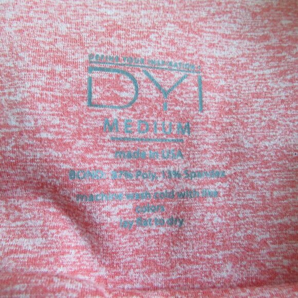 BARRE3 X DYI Hot Coral Leggings in Coral Pink Spacedye Athleisure Pastel Gym - Picture 11 of 11